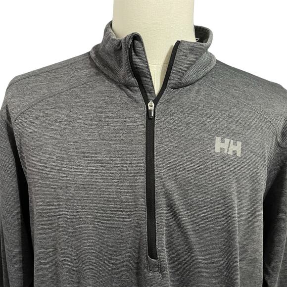 Helly Hansen Men's Gray 1/2 Zip Verglas Top Sz XXL Performance Pullover Midlayer - Picture 1 of 6